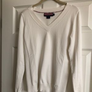 Vineyard Vines Cream V-Neck Sweater